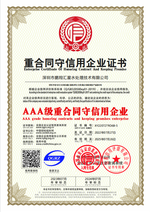 AAA企業信用等級證書（8證）